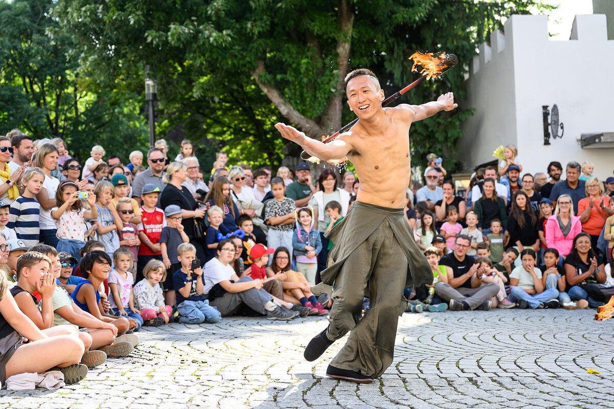 Künstler aus aller Welt begeisterten beim Gauklerfestival 2025.⇒Stadtmarketing Feldkirch
