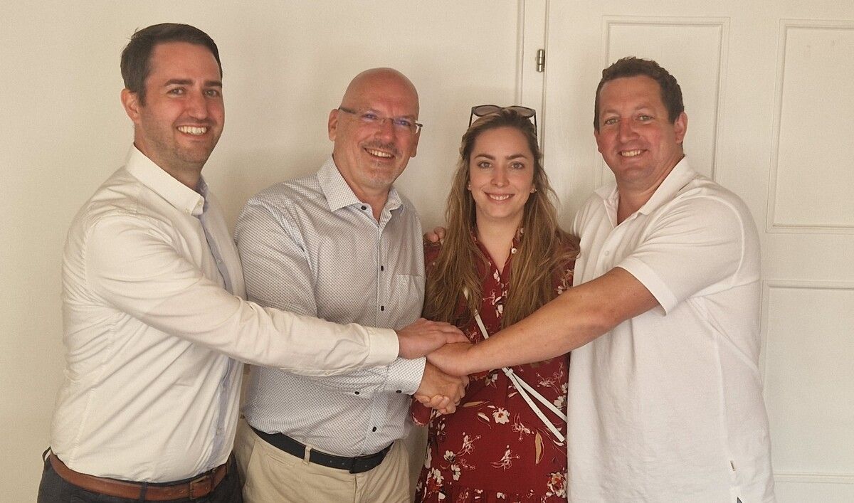 Matthias Cardin, Jürgen Dachs, Nicole Obwegeser und Obwegeser-Co-Geschäftsführer Patrick Martin. ⇒Loos&Partner
