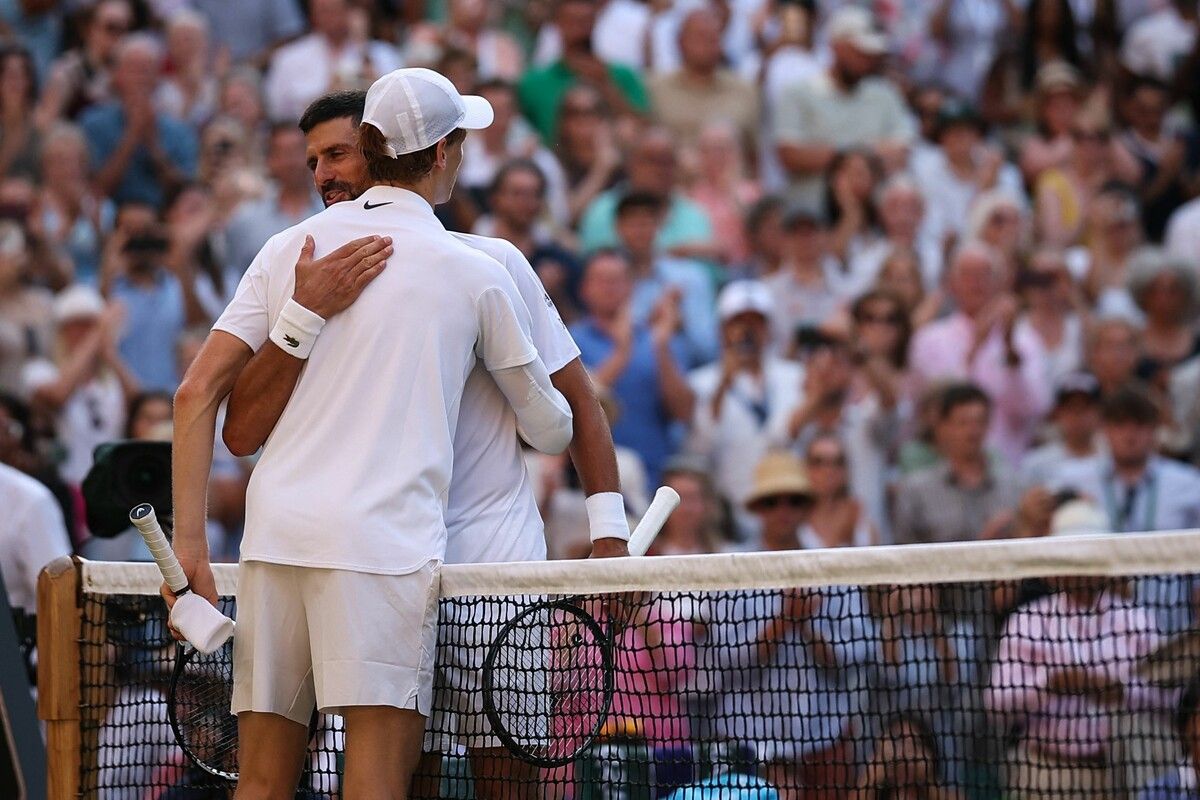 Nicht einmal zwei Stunden dauerte das Duell Djokovic vs. Sinner.⇒apa