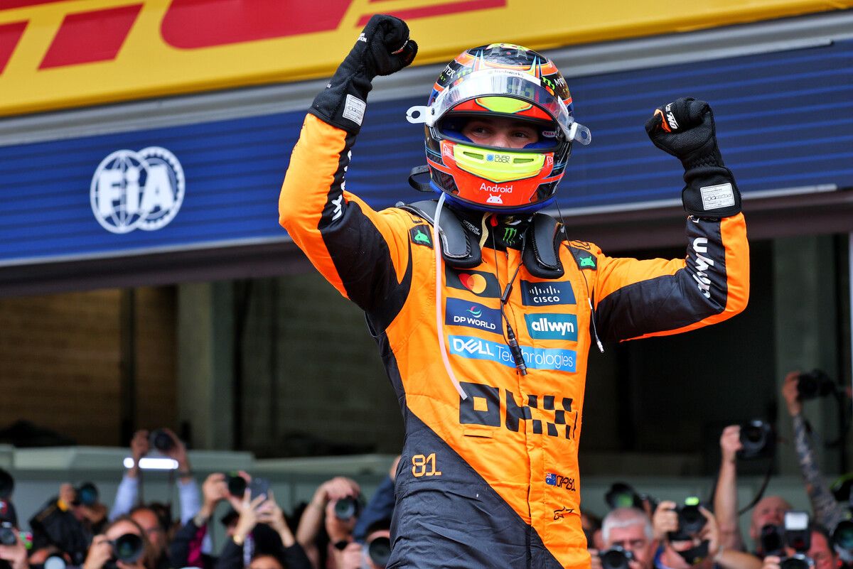Oscar Piastri siegte im dritten McLaren-Doppel in Folge.⇒gepa
