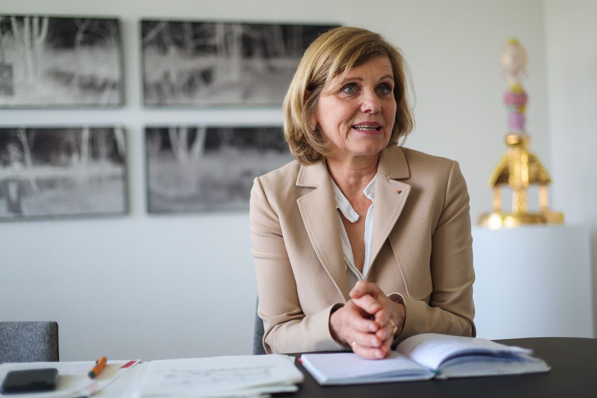 Schullandesrätin Barbara Schöbi-Fink sieht die Matura in einem steten Wandel. Für nächstes Jahr erwartet sie eine Adaptierung der mündlichen Prüfungen. ⇒VN/Steurer
