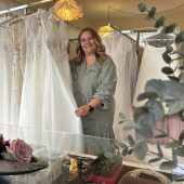 Auf und ab bei Secondhand-Brautkleidern