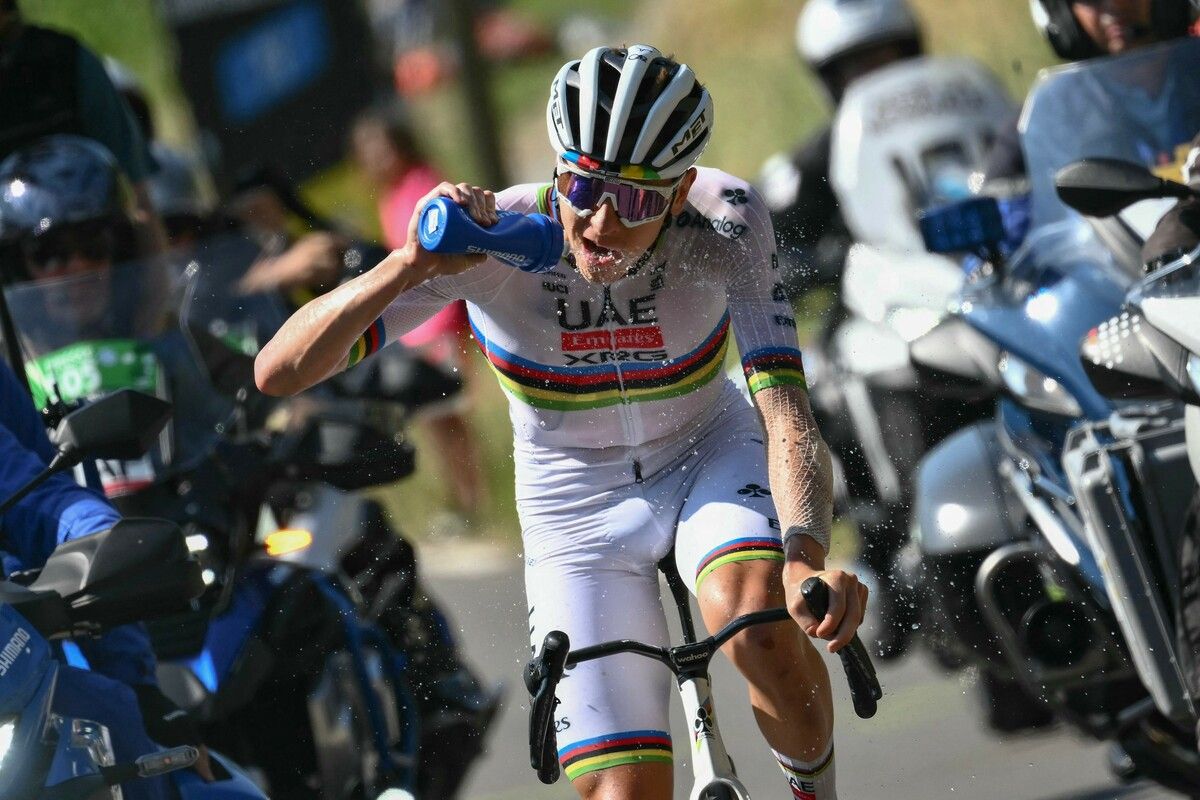Titelverteidiger Pogacar übernahm in den Pyrenäen die Tour-Führung.⇒APA