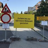 Gallusstraße in Bregenz wurde diesen Sommer zweimal aufgerissen