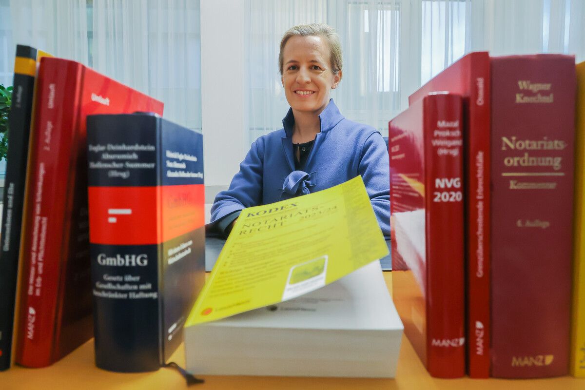 Alexandra Hoffenscher-Summer ist seit 1. Juli 2025 Vorarlbergs erste öffentliche Notarin.⇒VN/Steurer