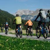 Mountainbikerennen in Lech am Sonntag