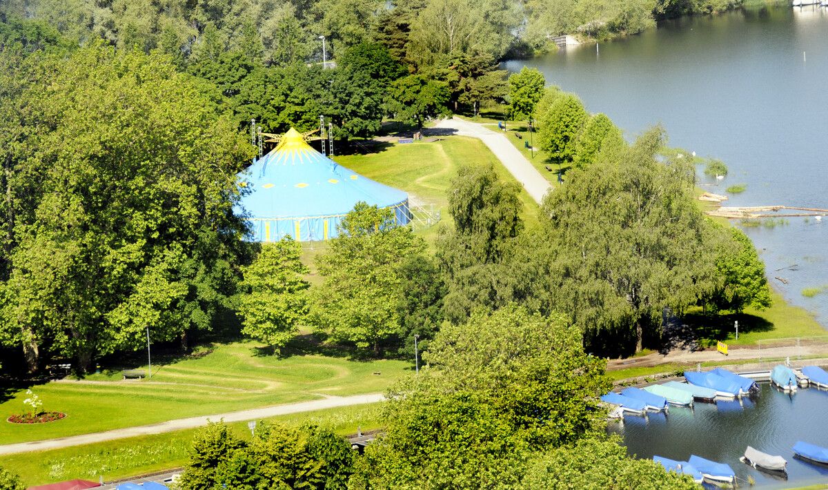 Am Stedepark am Harder Binnenbecken soll künftig im Sommer auch wieder ein Zirkuszelt aufgestellt sein. ⇒AJK