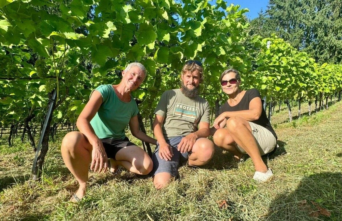 Das Hauptteam des Abends: Nikola Bachmann, Martin Ruetz und Elisabeth Matt.⇒privat