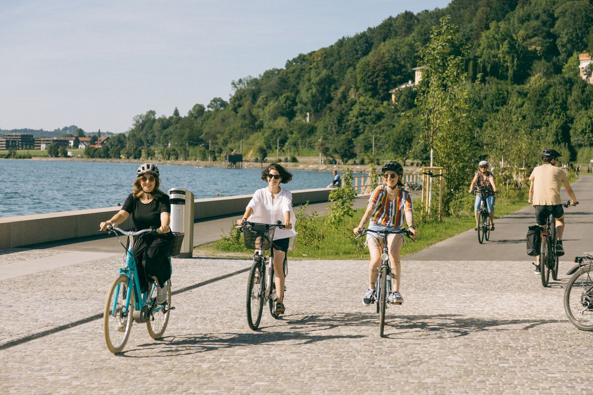Der Bodensee-Radweg zählt zu den beliebtesten Radrouten Europas. aha
