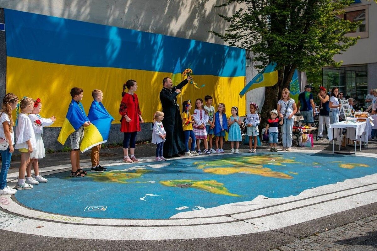 Der Ukrainische Verein in Vorarlberg organisierte am Sonntag in Bregenz eine Veranstaltung zum ukrainischen Unabhängigkeitstag. ⇒Andrii Savinov