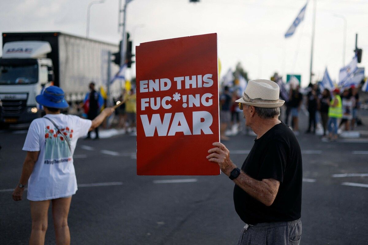 Die Demonstranten waren sich einig: Der Gaza-Krieg muss beendet werden. ⇒AFP (2)