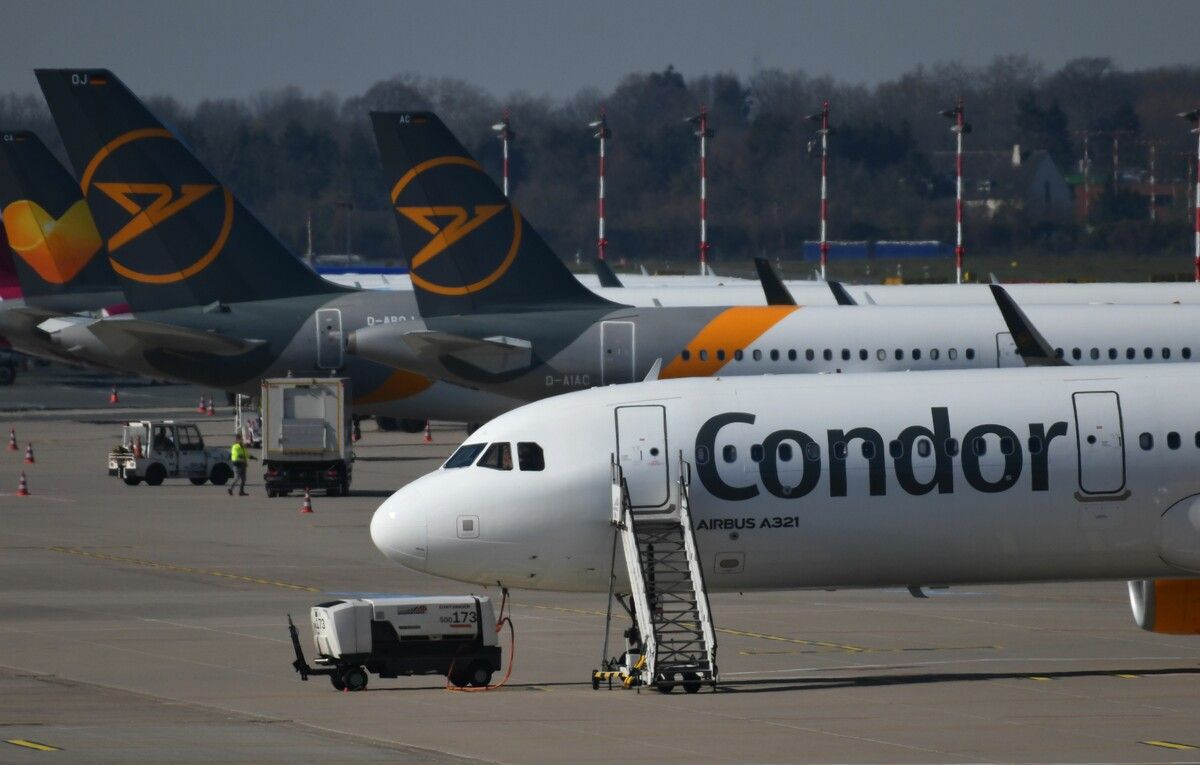 Ein Condor-Flug von Korfu nach Düsseldorf versetzte die Passagiere in Angst.⇒symbolbild AFP