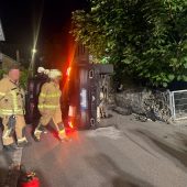 Mercedes gegen Steinkorb