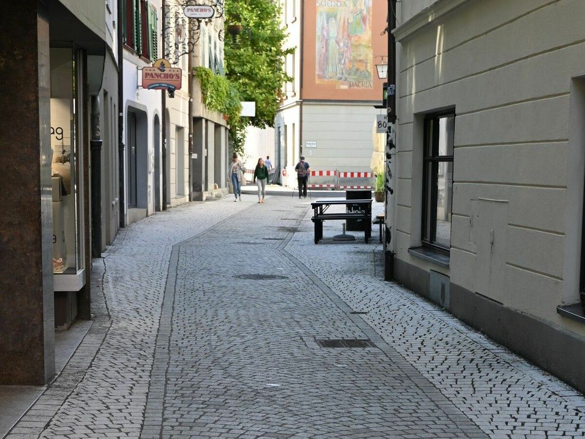 In die Gymnasiumgasse ist mittlerweile wieder etwas Ruhe eingekehrt. ⇒VN/LIH (3)