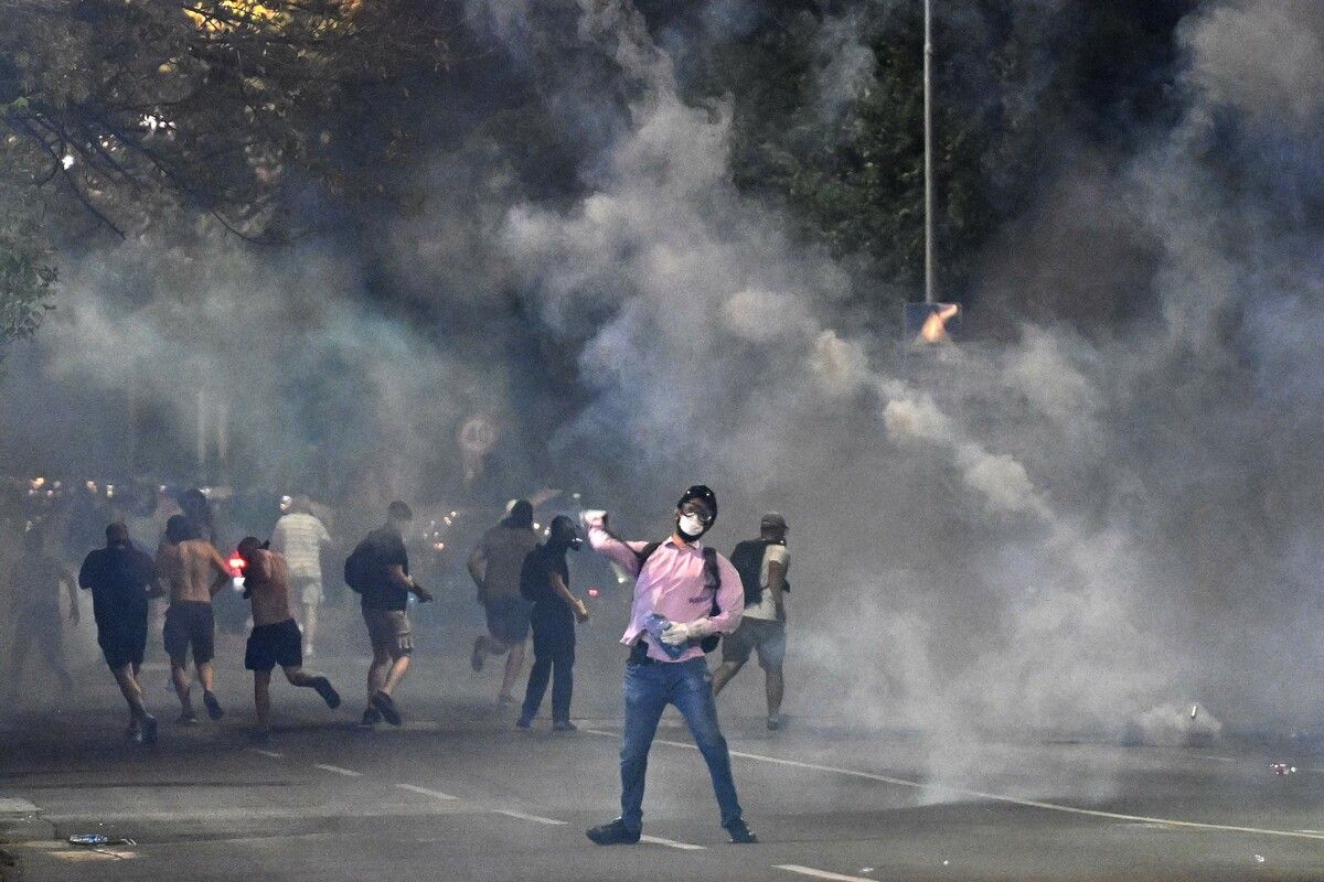 Lange verliefen die Proteste friedlich, seit einigen Tagen eskalieren sie in Gewalt. ⇒AFP