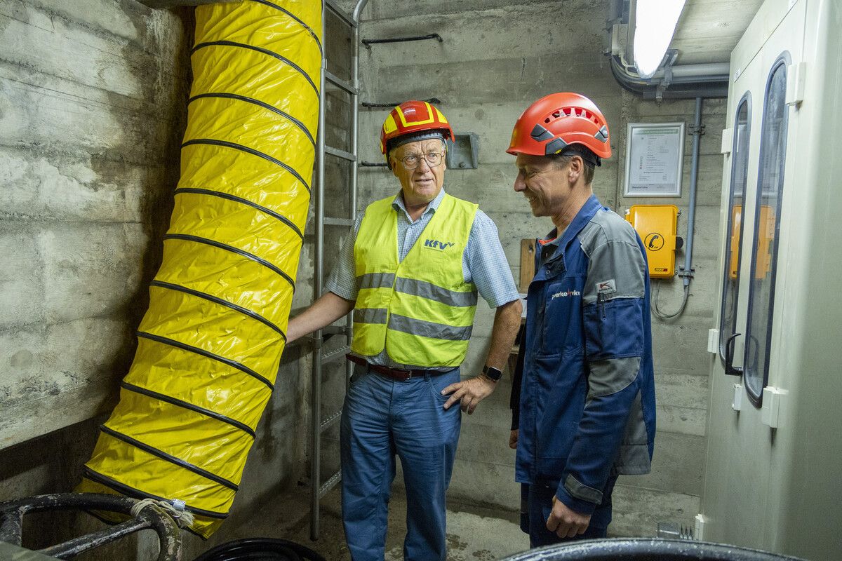 Robert Seeberger (l.) ist der erste Radonschutzbeauftragte in Vorarlberg. ⇒VN/RP