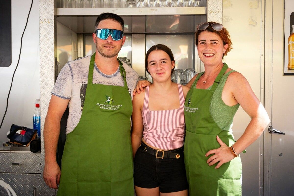 Rudi und Ilona mit Tochter.