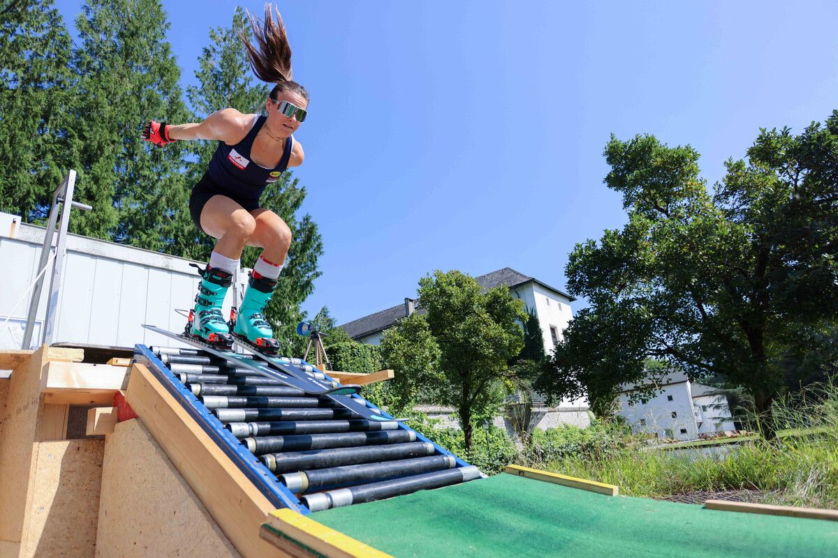Sonja Gigler zeigte sich bei ihrem Comeback nach Kreuzbandriss beim ÖSV-Teamcamp bereits in bester Form. ⇒gepa