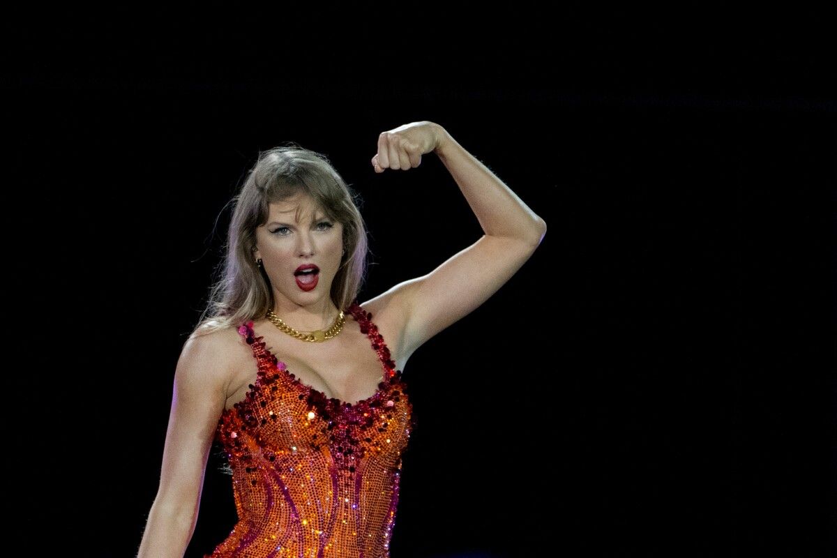 Taylor Swift bei ihrer Eras Tour im vergangenen Jahr. Fans warten schon gespannt auf das neue Album des US-Popstars.⇒afp