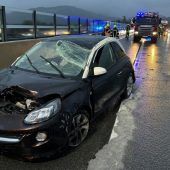 Unfall im Frühverkehr auf der A14: Eine Person verletzt