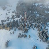 Sieben Windparks gleich über der Grenze
