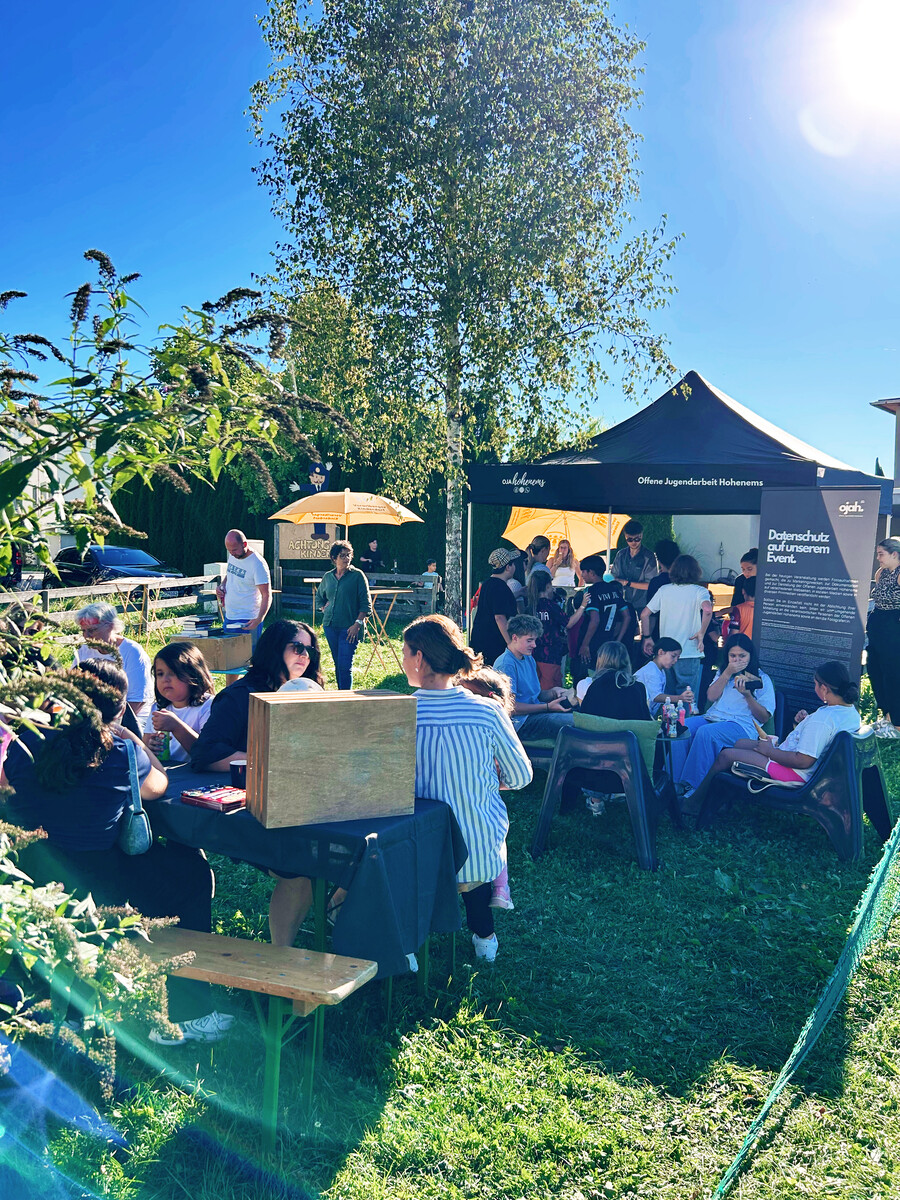 Am Spielplatz Witzke wurde ein Sommerfest gefeiert.⇒Stadt Hohenems