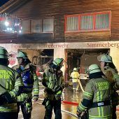 Feuerwehrhaus in Weiler-Simmerberg stand in Flammen