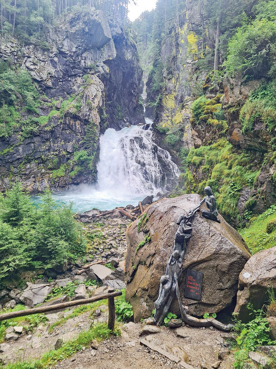 Beliebtes Ausflugsziel im Ahrntal: die Reinbach-Wasserfälle.⇒Laurence Feider