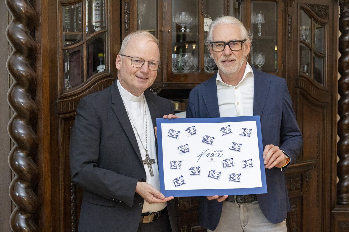Bischof Benno Elbs und Markus Hämmerle, Geschäftsführer von Hämmerle & Vogel. ⇒vn/Paulitsch