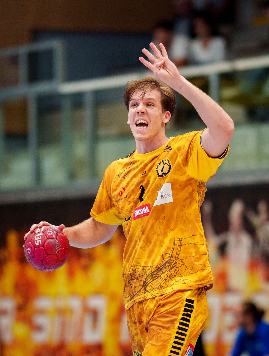 Louis Mönch soll Bregenz Handball heute zum Heimsieg über die Fivers Margareten führen. ⇒???