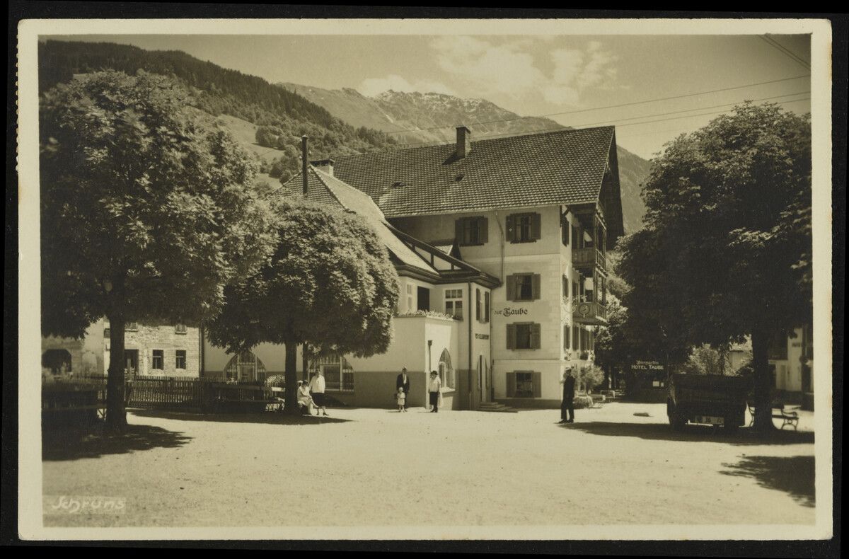 Das Gasthaus Taube vor 1929.