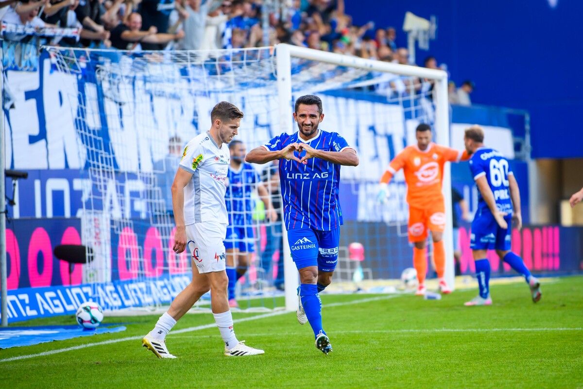 Der Lustenauer Ronivaldo war mit seinem Treffer verantwortlich für die Niederlage des SCR Altach bei BW Linz.⇒gepa