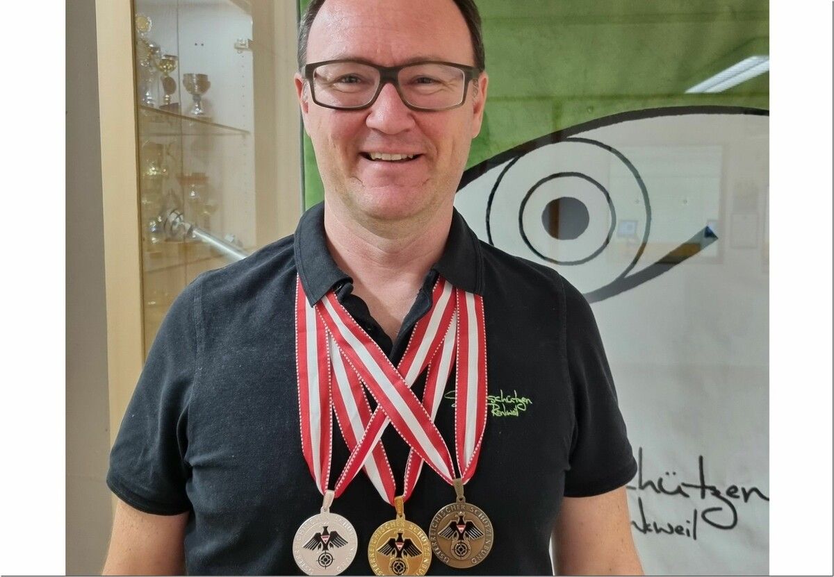 Der Rankweiler Stefan Abbrederis holt drei ÖM-Medaillen. ⇒MELANIE LUTZ