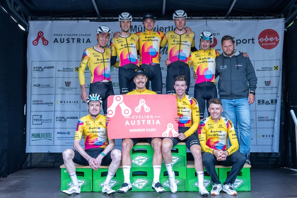 Die Fahrer des Radteams Vorarlberg lieferten im letzten Rennen eine grandiose Mannschaftsleistung ab. ⇒Eisenbauer