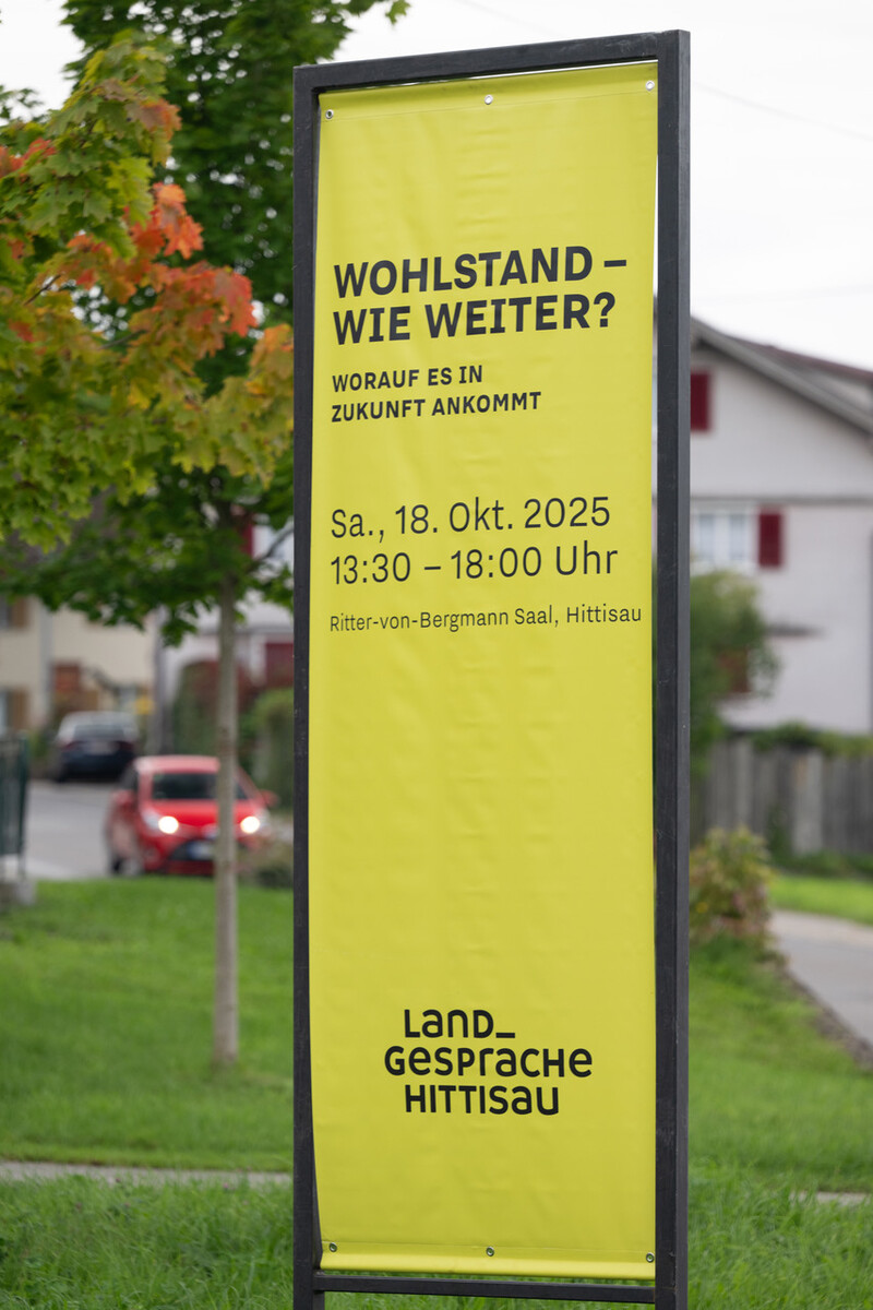 Die Land Gespräche Hittisau widmen sich dem Thema Wohlstand und laden dazu ein, über die Zukunft nachzudenken.