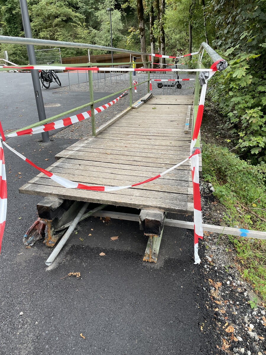 Ein Stück des alten Karrenstegs kann man bald ersteigern.⇒Stadt