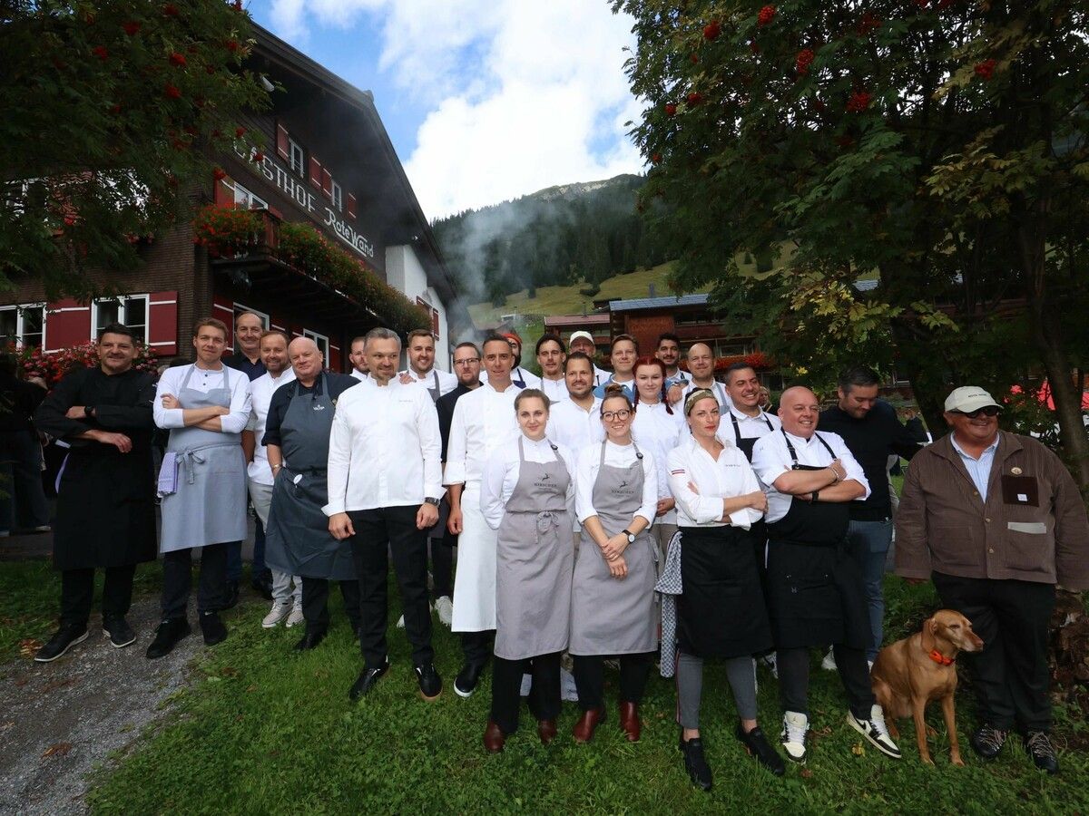 Festivalleiter, Gastgeber und Kochgrößen.⇒AME
