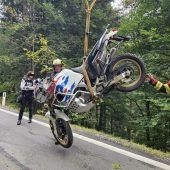 Biker stürzte ab