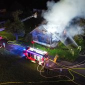 Vollbrand in Gaißau: Leerstehendes Haus komplett abgebrannt