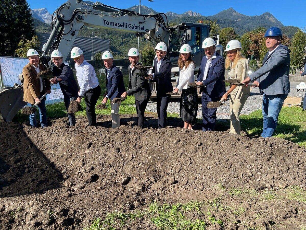 Für den Standort Bludenz ein erfreuliches Ereignis: Spatenstich für das neue Dieffenbacher-Energy-Hauptquartier in der Fohrenburgerstraße. ⇒VN