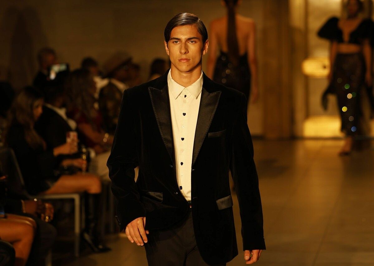 „Für mich war es ein großer Traum, einmal in den USA und auch auf einer Fashion Week zu laufen“, sagt Samuel. ⇒Yves Marc Bachmann
