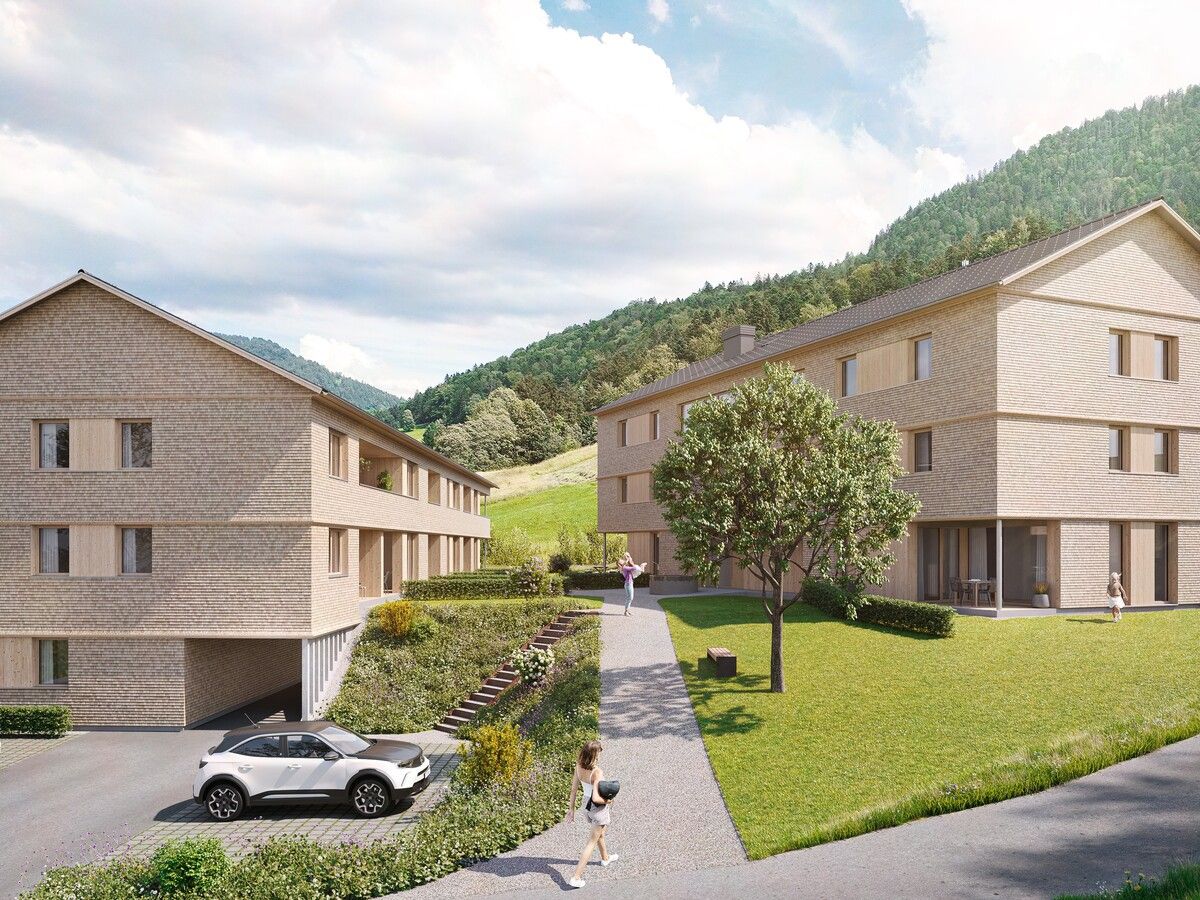 Im Hittsauer Ortsteil Nordhalden entstehen bis Herbst 2027 zwei Passivhaus-Gebäude.⇒Morscher Bauprojekte