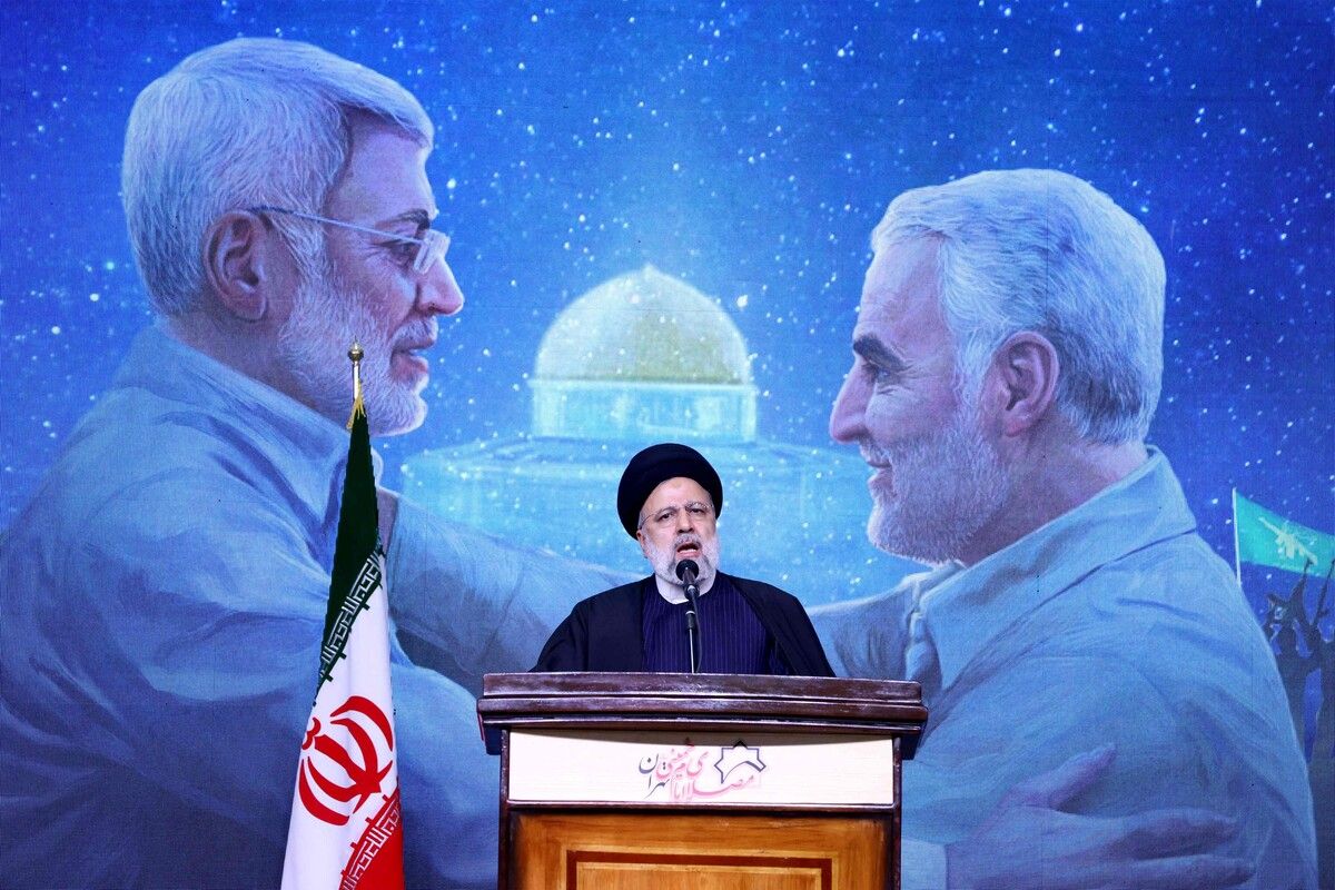 Irans Präsident Ebrahim Raisi drängt auf eine rasche Wiederaufnahme des iranischen Raketenprogramms. ⇒afp