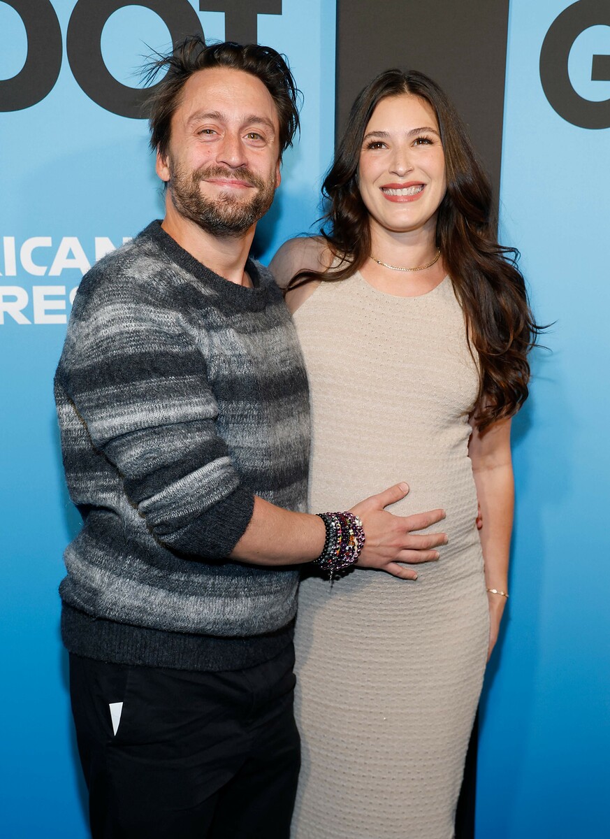Kieran Culkin und seine Frau Jazz Charton - ein kleines Babybäuchlein ist schon zu sehen.⇒afp