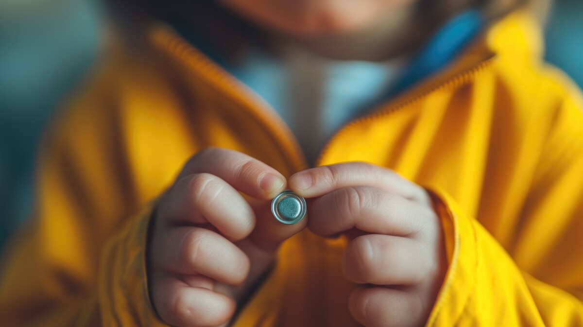 Kinder sind neugierig, und da kann es schnell passieren, dass eine Knopfbatterie im Magen landet. Dann ist medizinische Hilfe geboten.⇒vlkh/hanna