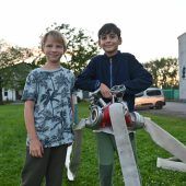 Feuerwehr Lustenau ­begeisterte Kinder