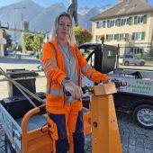 Manuela Zech sorgt für ein sauberes Bludenz
