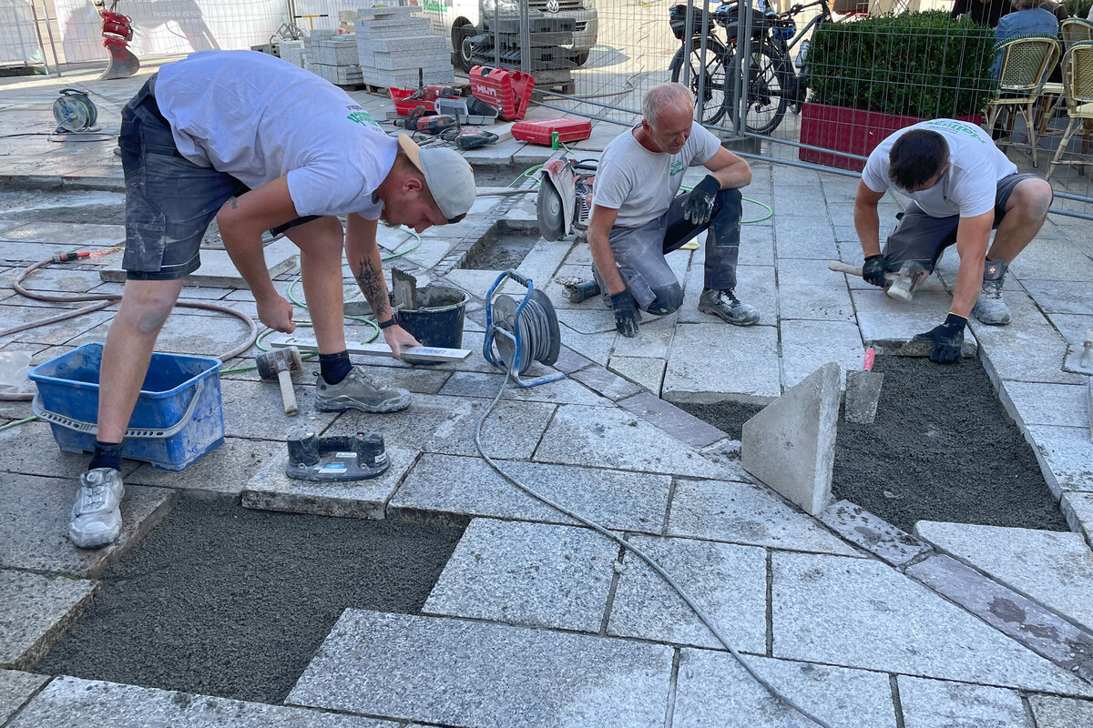 Montag in einer Woche startet der nächste Sanierungsabschnitt am Marktplatz.→⇒stadt