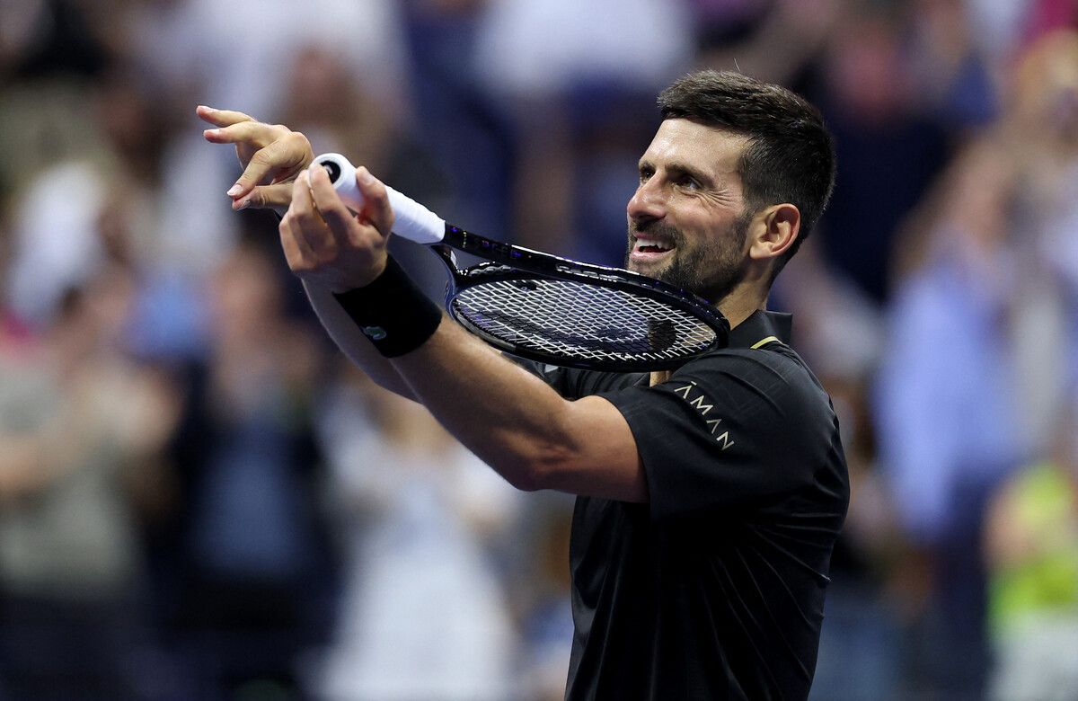 Novak Djokovic steht zum 64. Mal im Viertelfinale eines Grand-Slam-Turniers.⇒APA
