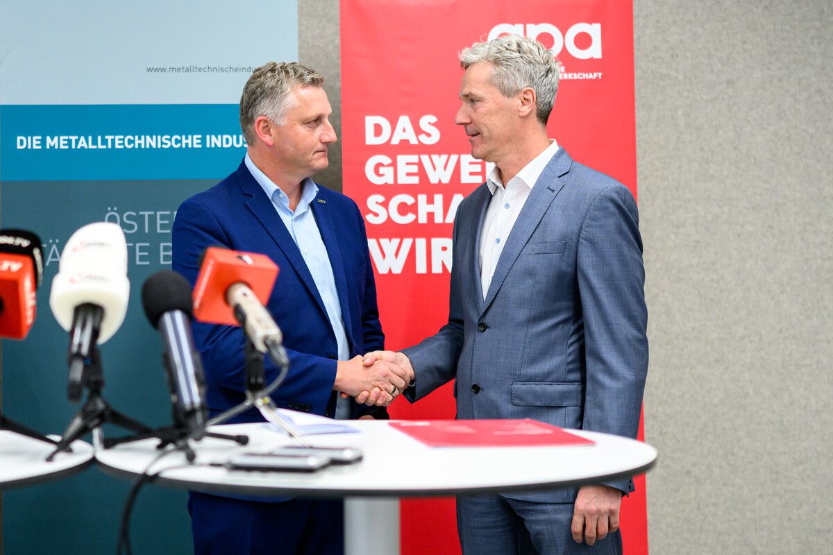 Reinhold Binder (Pro-GE) und Christian Knill (r.). ⇒APA/SLOVENCIK